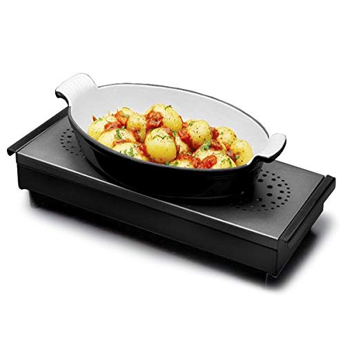 Stalwart Table Top Food Warmer/Plate Warmer, Energy Saving 3 Candle, Black - Image 4