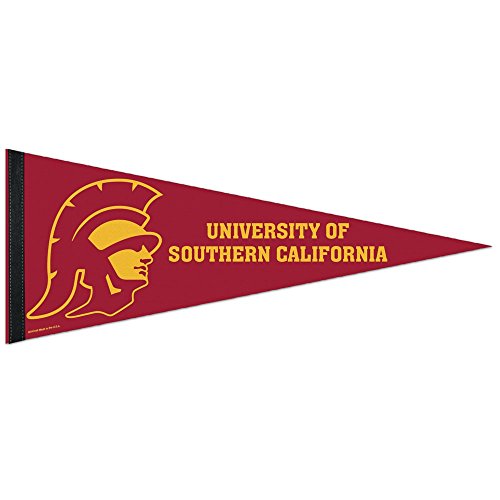 Fanion USC NCAA 30x76 cm premium pour supporter du club universitaire