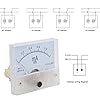 Ammeter, Analog Ammeter, 85C1 DC 0~1MA Pointer DC Ammeter Current Measuring Meter Pointer DC Ammeter with Stable Performance #2
