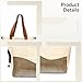 wkao Portable Cat and Dog Carrier Bag, Beige Mesh-Window, Oxford Cloth Travel Tote with Rope, 13.4 X 6.3 X 14.6 in