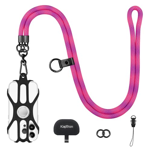 Universal Cell Phone Lanyard: Adjustable Crossbody Cell Phone 1 Pack Black - Photo 19 sur 49