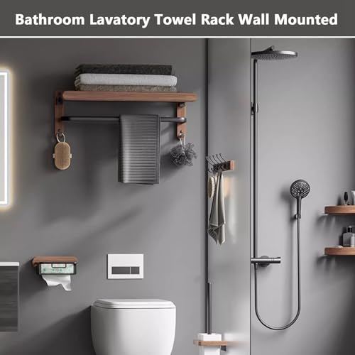 Porte-serviettes pliable pour petite salle de bain sans espace - 8