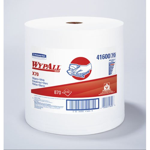 WypAll® X70 PowerClean – Rotolo grande / Bianco – 1 rotolo x 870 fogli | Cartone (1 rotolo)
