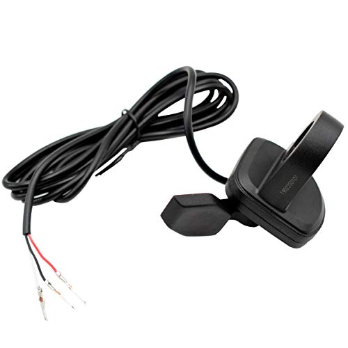 Royitay Thumb Throttle Speed Control Left Right Hand Accelerator Thumb Finger Trigger Throttle for Electric Bike Scooter E-Bike EVO Fit for 7 8  22mm Handlebar (Left Hand)