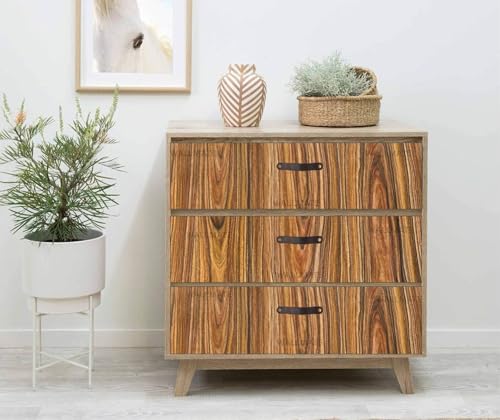 Image of WALLMATE Peel and Stick Wallpaper Wood Contact Paper Vinyl Roll Self-Adhesive Waterproof Wood Grain Thicken Bedroom Cabinets and Drawers(12x145 Inch, Sparkle Wooden)