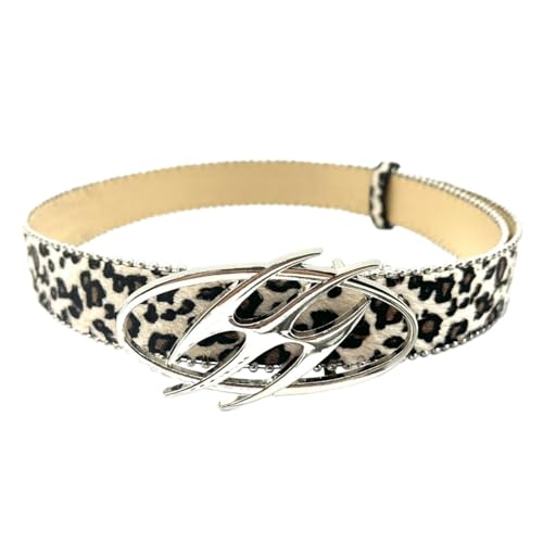 Popular Animal Pattern Belt For Pants Jeans Metal Buckle PU Leather Belt Women Men Unisex Waistband For Various Outfit