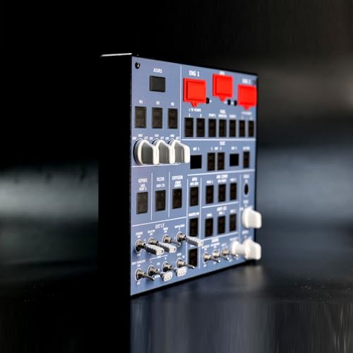 Image of A107 A32X MAX Light OVHD Overhead Panel for MSFS 2020 /2024 - Flight Sim Home Cockpit- (Backlit Edition)