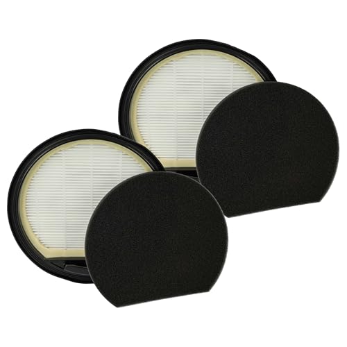vhbw 2x filtro compatibile con Bosch BGS05AAA2, BGS05X240 aspirapolvere - Filtro aria di scarico, nero/bianco