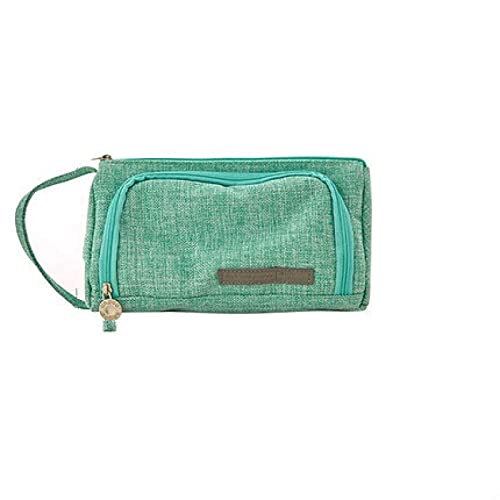 WWWL Trousse Scolaire Grand capacité Crayon coloré Sac de Stockage Sac de Stockage Stylo Stylo Porte-Papeterie pour Middle High School Office College étudiant Green Cover