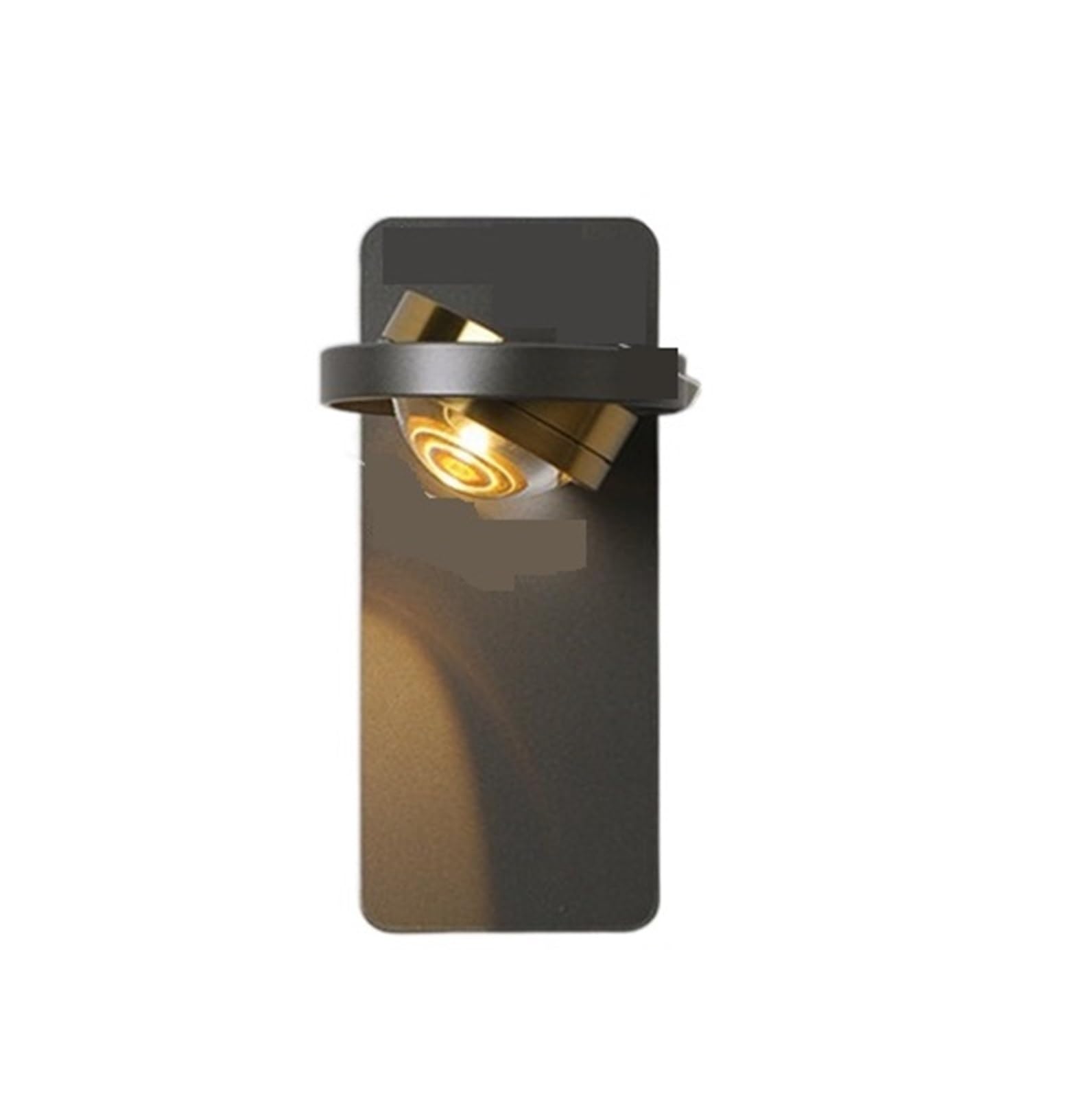 Prostota w stylu nordyckim LED kinkiet regulowana okrągła lampka nocna do sypialni salonu gabinet korytarz alejek Home Decor Ochrona Oczu I OszczęDzanie Energii(Grey-Rectangle)