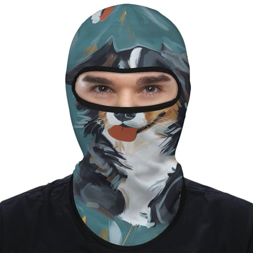 Balaclava para perro, mascarilla facial para hombre y mujer con protección solar, transpirable, máscara completa para cabeza para senderismo, ciclismo, running y conducción miniatura 1