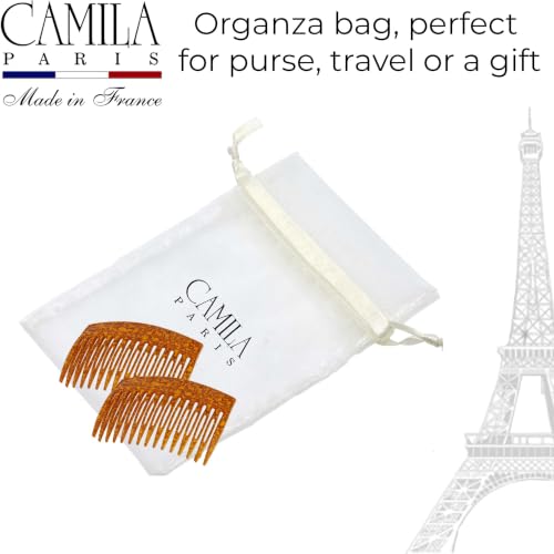 Image of Camila Paris CP3330 Hair Side Comb, 3 inch Small French Twist Hair Combs Clips