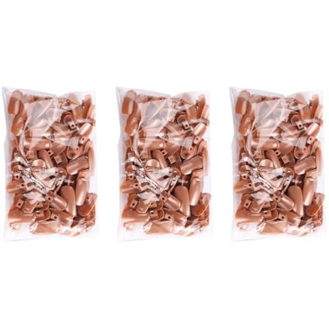 Beatifufu 300Pcs Fake Nails for Nail Art Practice Manicure Training Tips False Nails Cover