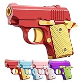 Fidget Gun Toys for Adults, 3D Printed Mini 1911 Small Pistol Toys,A Stress-Relieving Toy Suitable for Relieving ADHD and Anxiety, The Best Gift for Friends (red Yellow)