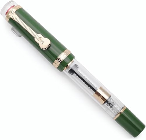 JINHAO 1935 Pluma estilográfica Serie TIANDAO #8 Bolígrafo de tinta con punta con clip en forma de guitarra y convertidor de tinta (punta M 0.028