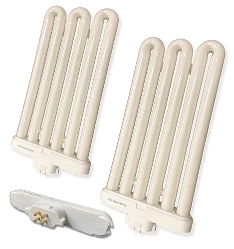 65Watt FML65/6500K Daylight Triple Tube Fluorescent Light Bulb, 4-Pin GX10Q-8 Base, Replacement Lamp for Feit BPFML65/65, 9.5'' MOL by Flyercatch - Used condition - US$17.76