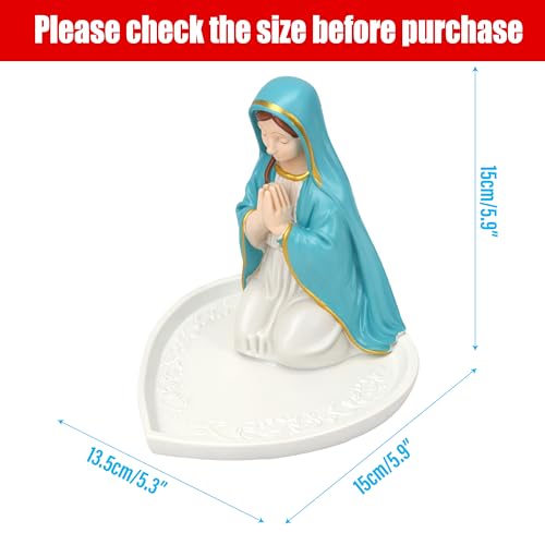 Estatua Virgen María Porta Rosario de Resina 5.9 in miniatura 2