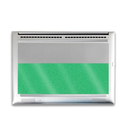 Image of Glossy Glitter Gaming Skin Compatible with HP Envy x360 16 inch (2023) - Solid Green - Premium 3M Vinyl Protective Wrap Decal Cover - Easy to Apply | Crafted in The USA by MightySkins
