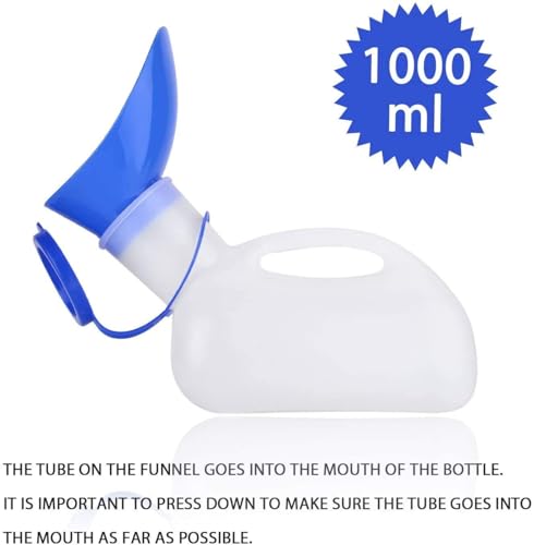 Unisex Potty Urinal for Car, Portable Urinal for Men and Women, Bedpans Pee Bottle with a Lid and Funnel, Mobile Toilet Urinal for Car, Old Man, Child and Patient for Hospital Camping Outdoor Travel - Thumbnail 4