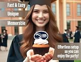 Penn State University Cupcake Topper Party Supplies for Football, Birthday, Graduation Party Decorations (24 Pieces) (Penn State Nittany Lions)