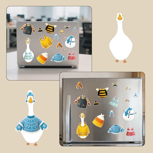 19 imanes decorativos de disfraces de ganso grandes miniatura 6