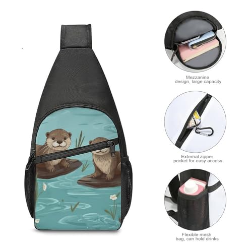 Mochila deportiva ligera para hombro y pecho miniatura 5