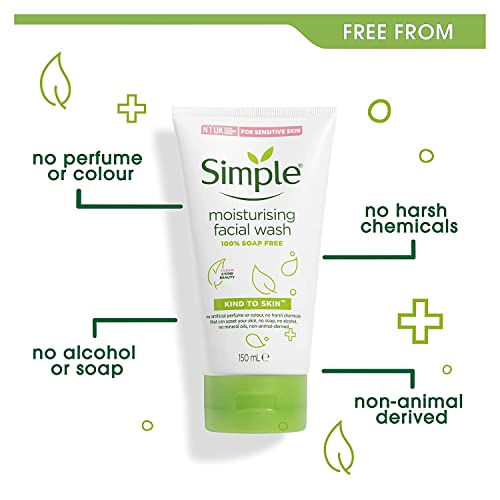 Simple Moisturizing Facial Wash, 5 Ounce (Pack Of 3) #TOP4