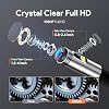 DEPSTECH Dual Lens Borescope Camera with Light, Two-Way Articulating Borescope, 5 IPS Dual View Endoscope with 0.33in Slim Probe, 1080P Waterproof Inspection Camera for Wall Auto Engine Inspect-5FT