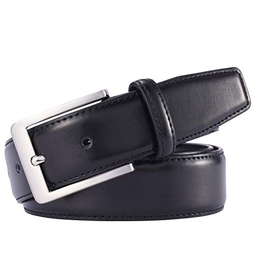 Image of XOUXOU Men's Casual Leather Jeans Belts Classic Work Business Dress Belt with Prong Buckle for Men