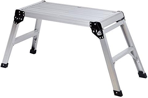 Halothailand New Hd En131 Aluminum Platform Drywall Step up Folding Work Bench Stool Ladder