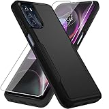 Warsia for Moto G 5G 2022 Case, with Screen Protector[Military Grade Drop Tested] Heavy-Duty Tough Rugged Shockproof Protective Case for Motorola Moto G 5G 2022, Black