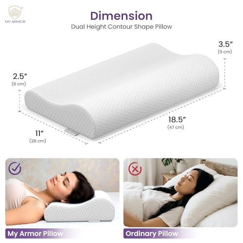 MY ARMOR Dual-Height Cervical Contour Pillow photo 3