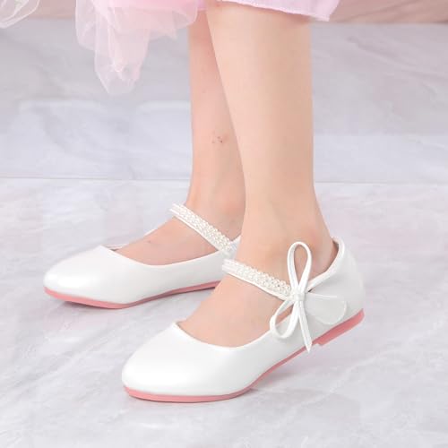 Girls Dress Shoes Princess Toddler Mary Jane - Ballet Flats for Toddler Little Kid Party Wedding4