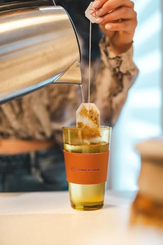 Image of Glass Mug with Bamboo Lid and Straw, 510ml, for Cold Drinks, Smoothies, Coffee(Pack of 1) (Customised Glass Mug with Name Big)