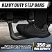 Auto Dynasty Universal Side Step for Pickups & Trucks, Aluminum, Black Coated, Set of 2