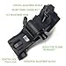 NVG Helmet Mount Night Vision Goggle Dovetail Bracket Helmet Mount Fit PVS-7 PVS-14 Modular Interface Dovetail Horn,Black