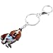 Ksydhwd Porte-clés Acrylique Doux Écharpe Basset Hound Chien Porte-clés Porte-clés Anneaux Bijoux À La Mode Pour Femmes Filles Fête Femme Cadeau