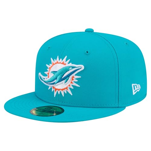 New Era Men's Aqua Miami Dolphins 59FIFTY Fitted Hat