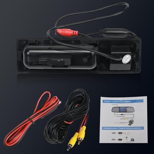 Image of 51247463163 Rear View Camera 1280x720p Trunk Handle Rear View Reverse Backup Camera Fits 2011-2017 Series 5,2012-2017 Series 3,2012-2017 X3 /X4 /X5,2016-2017 X1 F30 F10 F11 F25