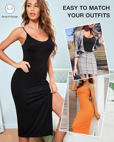 Image of Shapewear Dress for Women Full Slip for Under Dress Shapewear Tummy Control Dress Slips for Under Dresses