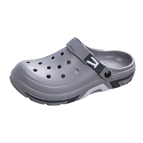 Sabots de jardin élégants pour homme claquettes de plage et piscine gris 45