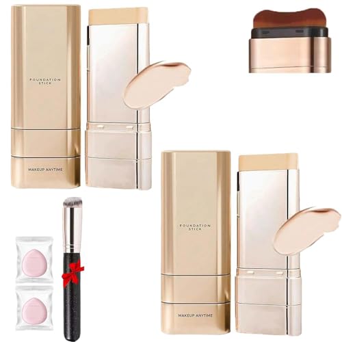 Base Correctora En Barra Luminosa De Doble Punta, FáCil De Aplicar Y Mezclar,Corrector A Prueba De Sudor,Con FóRmula Hidratante,Que Proporciona Una Cobert (Blanco Brillante*2, Talla única)