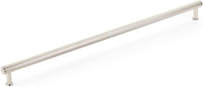 Schaub Pub House Collection 24 in. (610mm) Knurled Appliance Pull, Polished Nickel - 5024A-PN