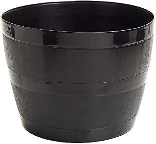 Straame Barrel Planter, Blacksmith Tub, Home and Garden Versatile Flower Pot, Gardening Bucket, Herb Plant Fruit Pot for Indoor or Outdoor, Garden Container. (Large, Barrel Plantar)