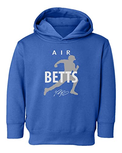 KING THREADS Air Betts Baseball Star Los Angeles Fans Toddler Hoodie Sweatshirt (Royal, 4T)