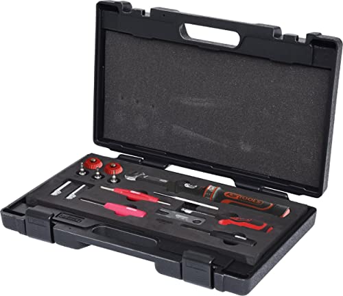 KS Tools Tyre Valve Tool Inlay Set (9 Pieces), Schwarz