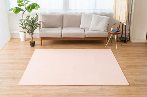 【 お子様やペット 生活音対策に 】防音ファストラボ® 日本製 家庭用 タイルカーペット 「Soful」 50×50cm 厚み10mm 10枚セット 防音 吸音 床衝撃音低減ΔLL(I)-4 (ペールローズ)