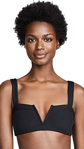 L*Space Women's Lee Lee Bikini Top, Black, M
