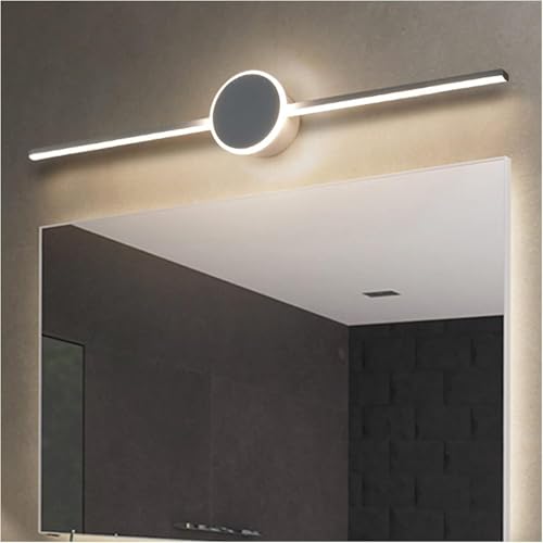 Image of Groeien Pack of 2 | 18 watt LED 3 Color Black Body Picture Photo Frame /Mirror Bathroom Wall Light (Warm+Natural+Coolwhite)(OrbitLine-Black,2)