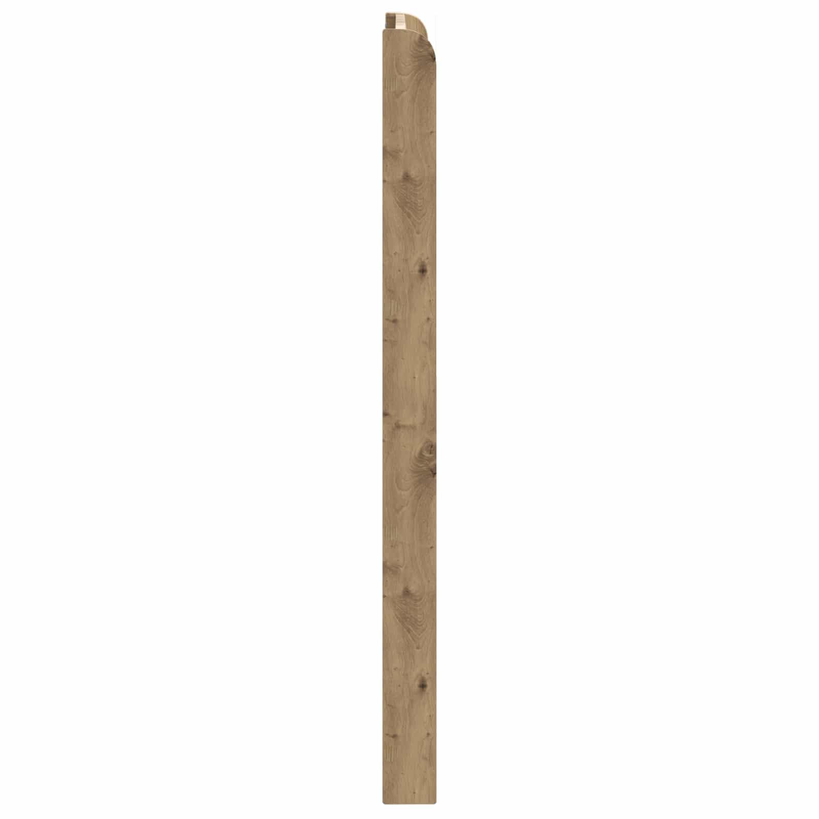 Tête de lit en chêne artisanal, panneau arrière de lit avec lattes verticales pour montage sur cadre de lit, 82 x 7 x 100 cm, tête de lit stable pour chambre à coucher et chambre d'amis